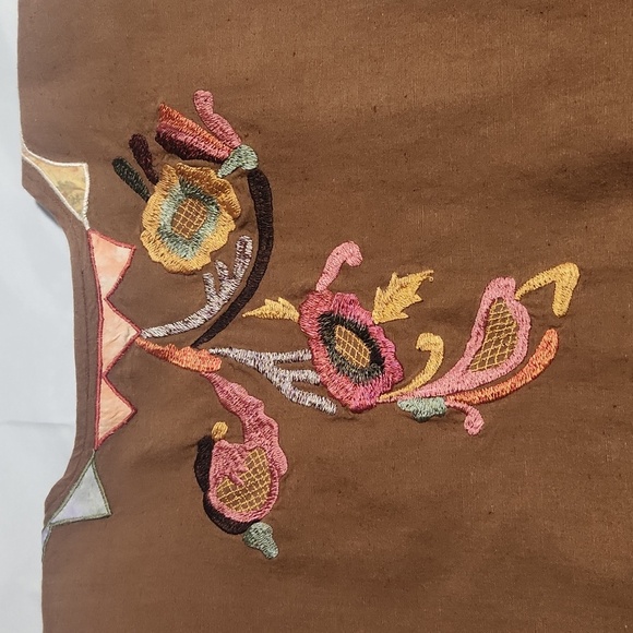 INDIGO MOON Brown Embroidered Women's Jacket. Size 2X. - Picture 6 of 11